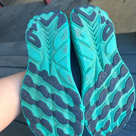 Hoka Navy and Aqua Athletic Shoes - Picture 7 of 7